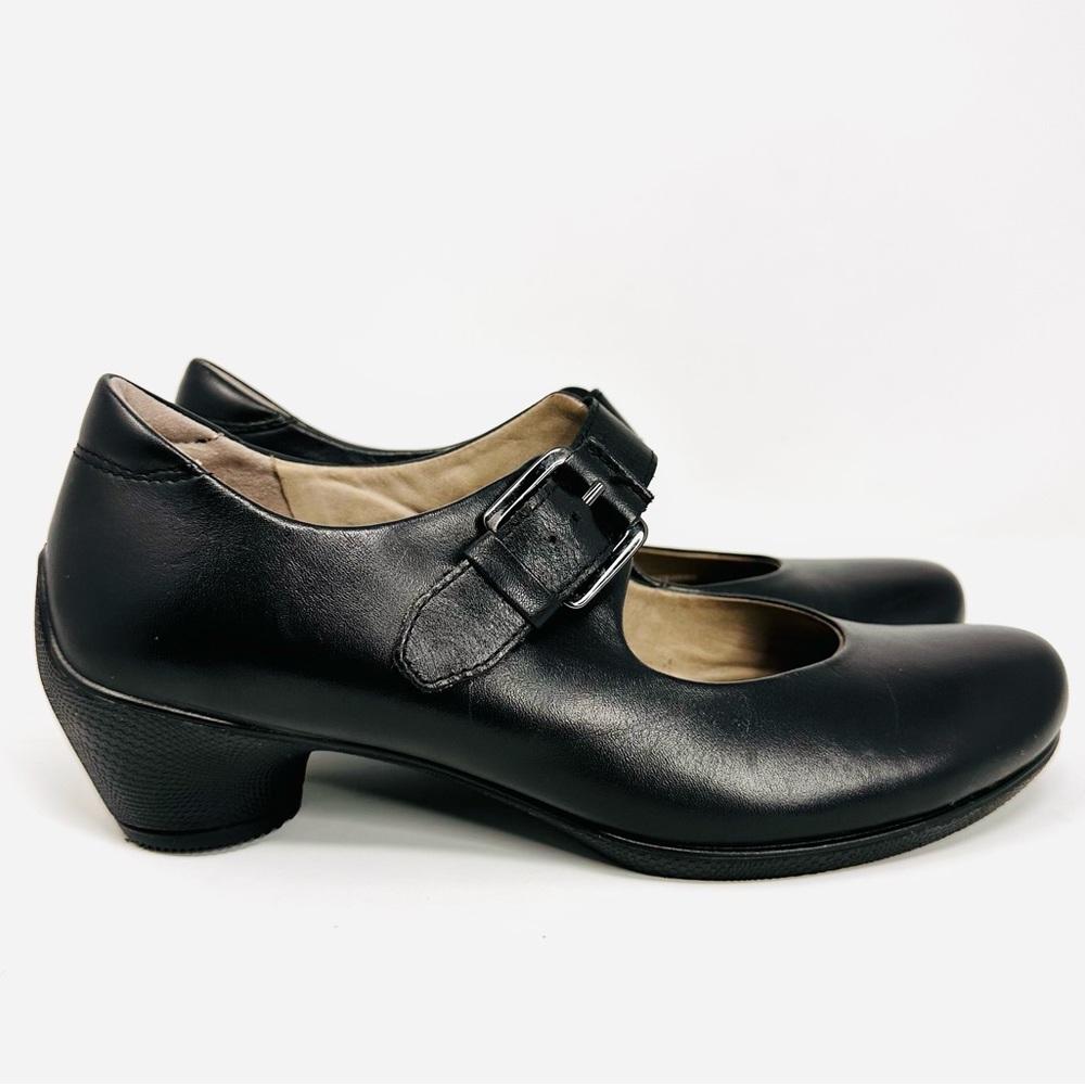 Ecco Sandals Women’s Mary Jane Black Leather - Picture 3 of 14